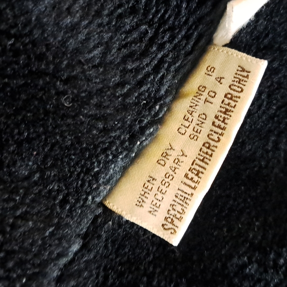 Vintage Berman's leather moto motorcycle biker coat - size 40 Medium - Picture 7 of 14